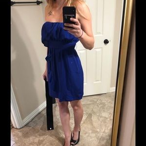 Gorgeous Guess Cocktail Dress w/ Belt - Royal Blue